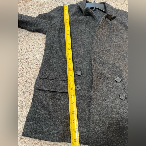 J.Crew Classic 100% Women’s Wool Double Breasted‎ Gray Blazer Pea Coat size 6 - Picture 6 of 12